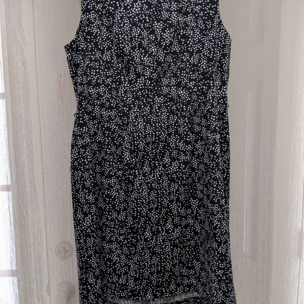 Black and white polkadot dress
